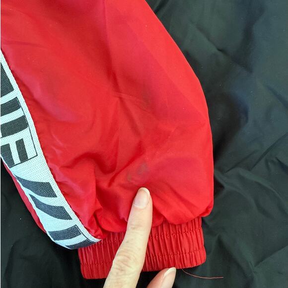 LF Stores - Kylie Windbreaker Jacket in Red Black & White - Picture 4 of 6